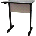 Mesa para Impressora 32 Mesa para impressora, estrutura metálica pintada em epóxi na cor preta fosca, com sapatas deslizantes e pés reguláveis, tampo em MDF com espessura mínima 1,5 cm, revestido