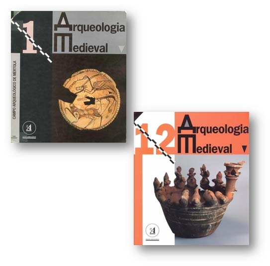 Figura 5. Capas dos números 1 (1992) e 12 (2012) da revista Arqueologia Medieval, editada pelo Campo Arqueológico de Mértola.