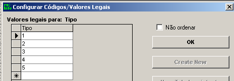 Similarmente, para a variável Tipo, em Campo ou Variável clique em uma opção para definir o tipo da sua variável.