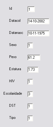 O próximo passo é criar uma cópia da sua máscara, (crie a cópia e renomeie o arquivo como sendo SEUNOME2). Agora você terá 2 arquivos (máscaras) semelhantes. 1.6 Digitando dados na máscara criada.