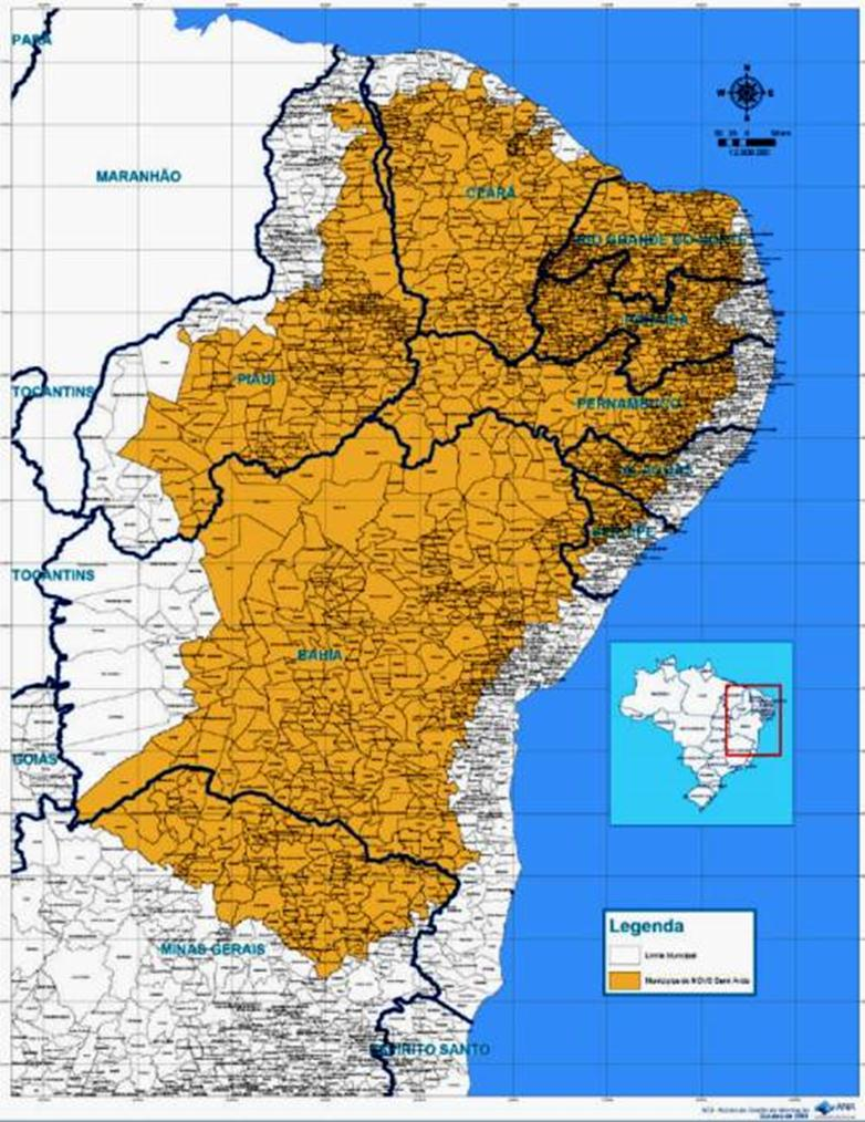 Introdução - Semiárido 969,589.4 km 2 1.