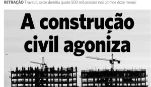 BOLETIM 259 Brasília, 2 de dezembro de 2016 Construção civil fecha 441 mil vagas em 12 meses no país O setor da construção civil fechou 441 mil vagas de emprego formais entre outubro de 2015 e