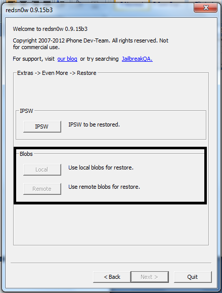 ] Na opção local o arquivo SHSH para assinar a firmware esta localizada no seu computador, no processo de Build da IPSW selecionar o local exato onde se encontra o arquivo SHSH desta IPSW para o