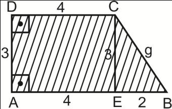 QUESTÃO Clcule o volume do sólido gedo pel evolução complet do tpézio ABCD, em tono do ldo AD. Clcule V. ) u.v. ) u.v. ) u.v. ) u.v. ) u.v. A evolução complet do tpézio ABCD, em tono do ldo AD vi ge um tonco de cone no qul os ios ds bses medindo e e cuj getiz é o segmento, cuj medid é g.