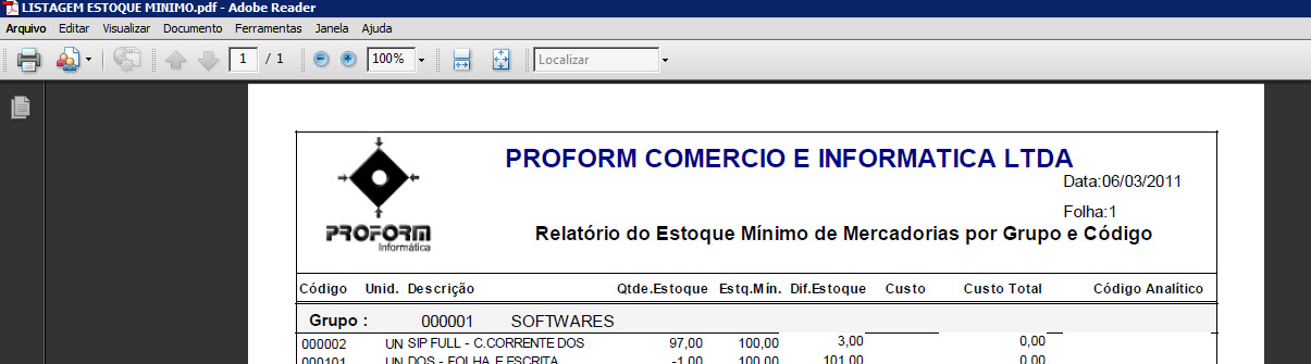 Este botão tem por finalidade em casos de Relatórios com grandes quantidades de páginas, se desejarem efetuar o