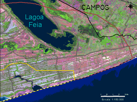 Em primeira instância foi feita a aquisição dos fotolitos em raster, através do IBGE.