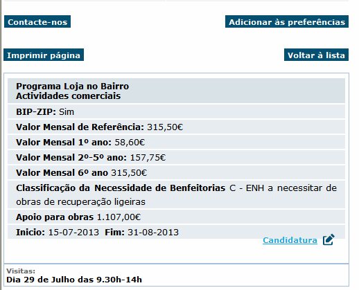 Como pode candidatar-se 1 No espaço pretendido clicar