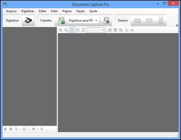 1. Siga um destes passos para iniciar o Document Capture Pro (Windows) ou o Document Capture (OS X): Windows 8.x: Navegue até a tela Aplicativos e selecione Document Capture Pro.