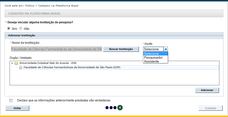 Campos com (*) são de preenchimento obrigatório!