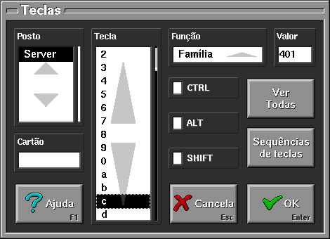 1.8. Propriedades Com os postos todos configurados deve então definir as propriedades de cada posto, incluindo níveis de acesso a cada opção, tempos de espera, opções por defeito, etc.