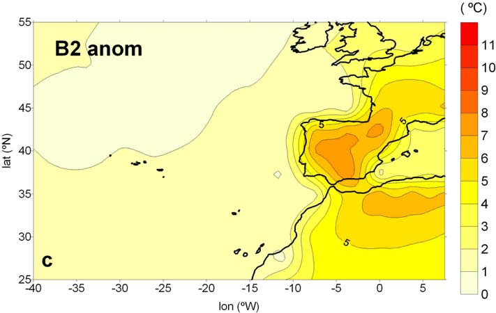 Temperatura máxima de Verão