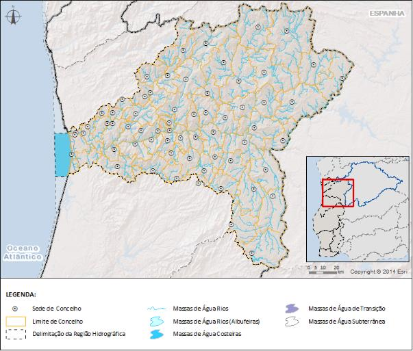 Na margem esquerda são de realçar, também de montante para jusante: em Espanha, o Adaja, o Tormes, o Huebra e o Águeda, (este último serve de fronteira no seu curso inferior e os dois anteriores