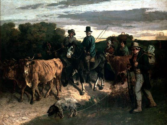 Courbet, Camponeses de Flagey, 1850, óleo sobre tela,