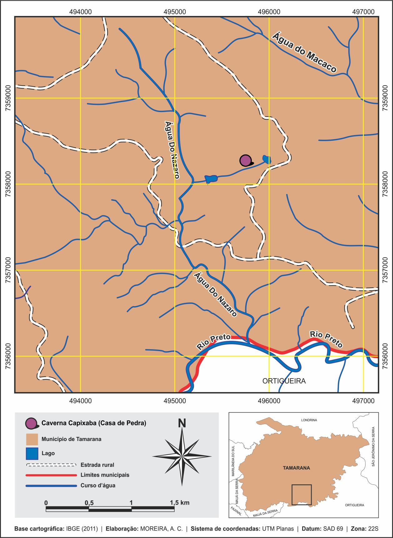 34 Mapa 3 - Hidrografia da área