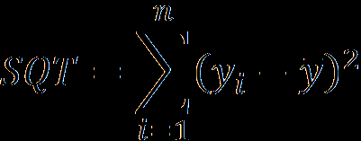 SOMAS DOS QUADRADOS Soma dos quadrados total (SQT) é uma medida da variação amostral total em y i (mede a dispersão dos y i na amostra): 31 Soma dos quadrados explicada (SQE) mede a