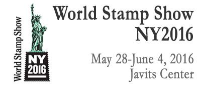 *De 22 a 29.05.16, NEW YORK 2016 - USA s Eleventh International Philatelic Exhibition NY 2016, em New York, Estados Unidos. Exposição mundial geral FIP; local: Jacob Javits Center. Informações: www.