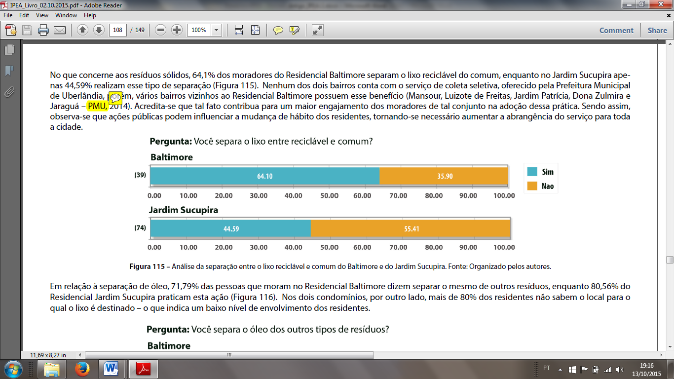 expressassem como economizam água, mais de 80% deles tomam banhos rápidos, escovam os dentes e ensaboam a louça com a torneira fechada; cerca de 60% utilizam a máquina de lavar roupas com a