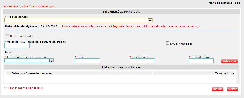 Imagem11- Tela de Representação da Alteração de Dados da Consignatária.