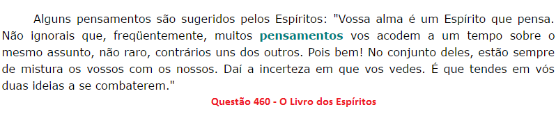 Nossos pensamentos se