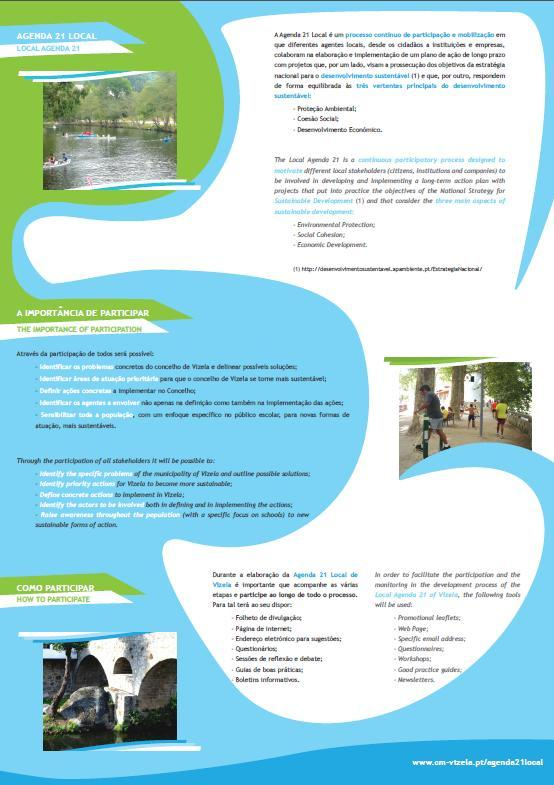 Figura 5 Brochura da Agenda 21 Local de Vizela.
