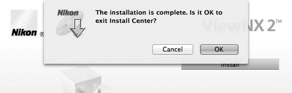 4 Saia do instalador. Windows Mac OS Clique em Yes (Sim) É instalado o seguinte software: ViewNX 2 Clique em OK Apple QuickTime (apenas em Windows) 5 Remova o CD de instalação da drive de CD-ROM.