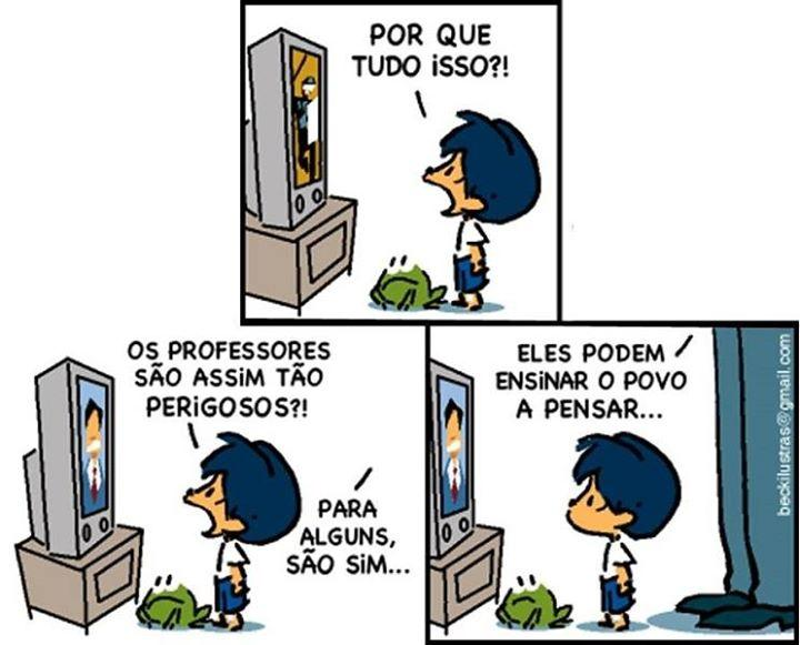 Tirinha 3 facebook.com/tirasarmandinho Nesta tirinha 3, a Máxima que foi quebrada foi novamente a de Relação. Neste caso, o interlocutor que viola a máxima é o pai de Armandinho.