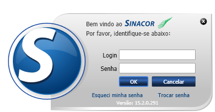 3 LOGIN / Acesso Já vimos como é a tela de entrada do SINACOR. Agora veremos como nos identificar para entrarmos no sistema propriamente dito.