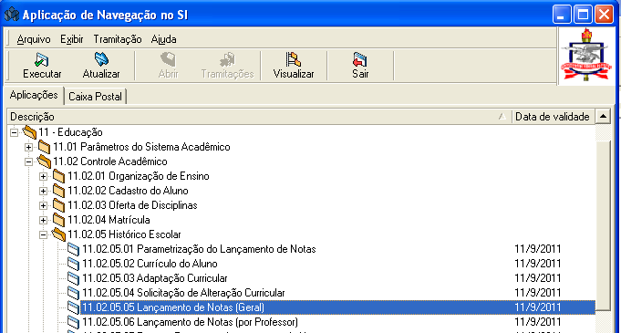 III. LANÇAMENTO DE NOTAS PASSO A PASSO III.1. Acessar o Sistema, (conforme item II deste documento). III.2.