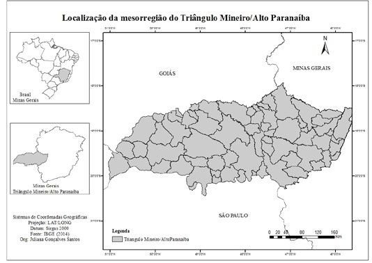 Figura 1 MAPA DE LOCALIZAÇÃO DA ÁREA DE ESTUDO Fonte: IBGE (2014).