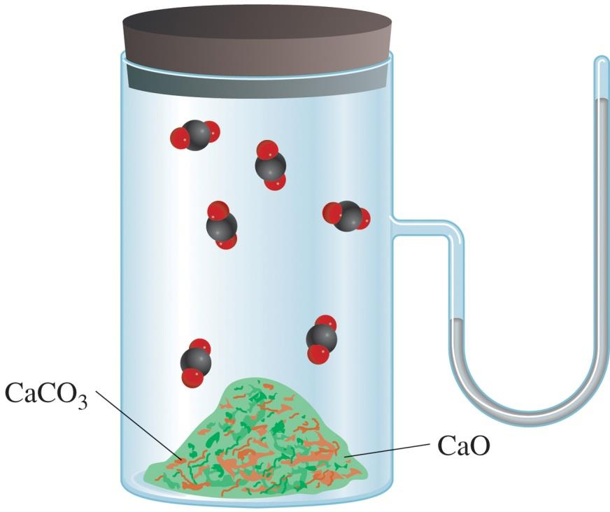 CaCO 3 (s) CaO (s) + CO 2 (g) P CO2 = K p P