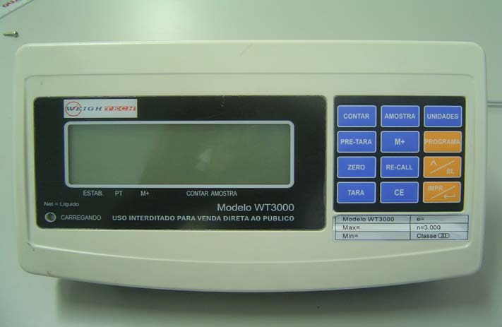 Manual Técnico Indicador Digital de Peso Modelo WT3000-ABS OPERAÇÃO