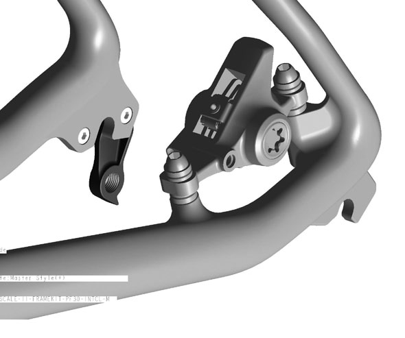 MONTAGEM DO DISCO TRASEIRO AFINAÇÃO DA SUSPENSÃO / SUBSTITUÇÃO DA SUSPENSÃO O disco de travão traseiro da Scale de carbono é do tipo Postmount Standard, está situada na escora esquerda e foi