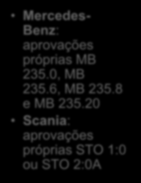 Mercado de Fluidos de Eixo Diferencial Dana Recomenda SAE J2360 para intervalo regular de troca Recomenda SHAES 256 ou 429 para troca com intervalo estendido.