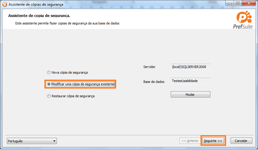 Figura 13. Backup concluído. 3. Alterando arquivo de Backup Uma vez que tenha criado um arquivo de Backup, poderá editá-lo e realizar algumas alterações, conforme veremos a seguir.