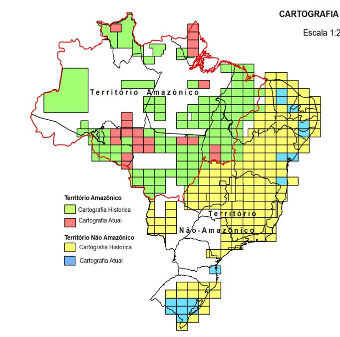 Conhecimento Geológico 1:1.000.000 = 100% 8.500.000 km 2 1: 500.000 = 32% 2.759.000 km 2 1: 250.000 = 55,7% 4.734.