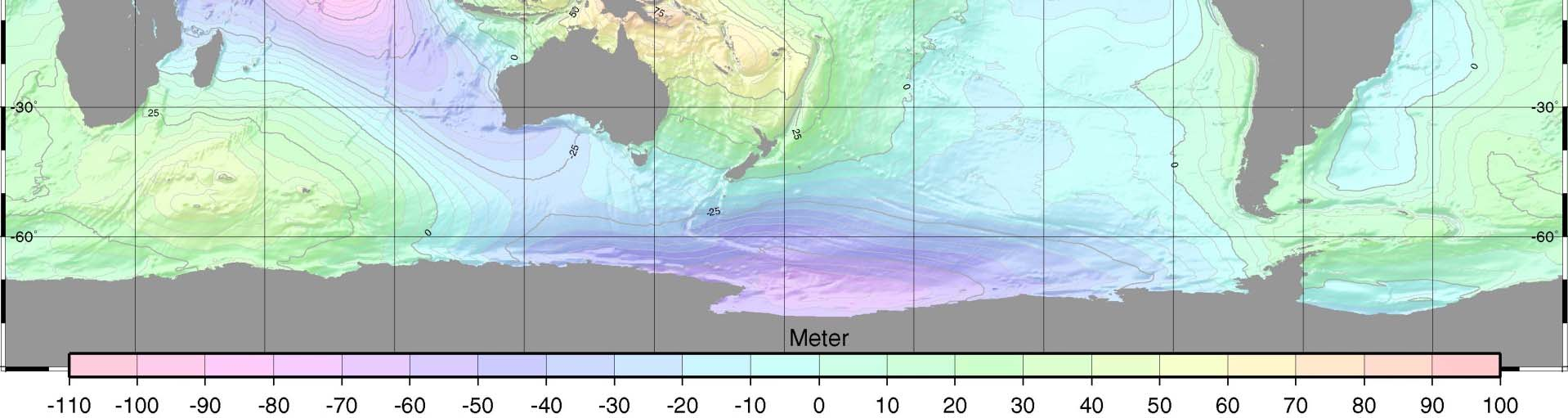 CONTRIBUIÇÕES DA ALTIMETRIA POR SATÉLITES AO NÍVEL MÉDIO DO MAR Alturas