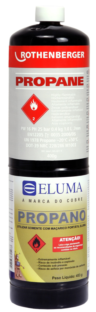 Maçarico portátil para soldagem de tubos e conexões de cobre e bronze O mais indicado para instalações hidráulicas em cobre Seguro Prático Qualidade Garantida Refil de gás propano para maçarico