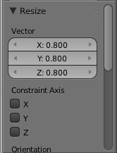 4.4 Construindo um Dado Vamos diminuir o tamanho das faces para aproximadamente 80% do original, para isso, ainda com as faces