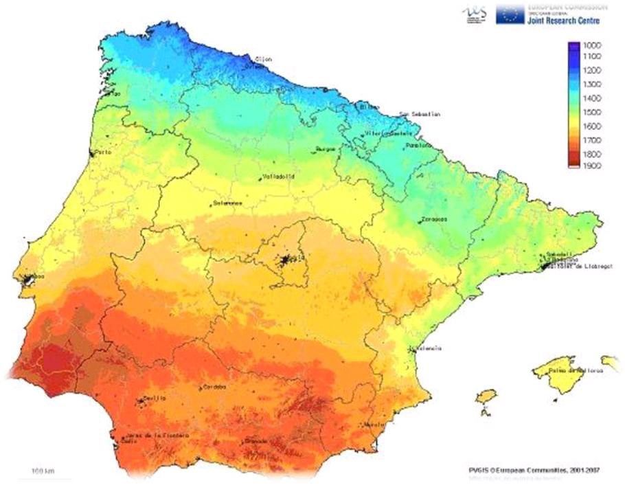 VAMOS APROVEITAR A ENERGIA DO SOL Portugal é, na Europa, um dos países que recebe índices mais elevados de radiação solar por unidade de superfície (entre 2.000 e 3.