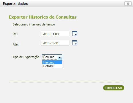 7.1.Exportação de Dados para Excel Esta funcionalidade permite exportar os dados (inseridos e criados) no Medpoint Diet para ficheiro Excel.