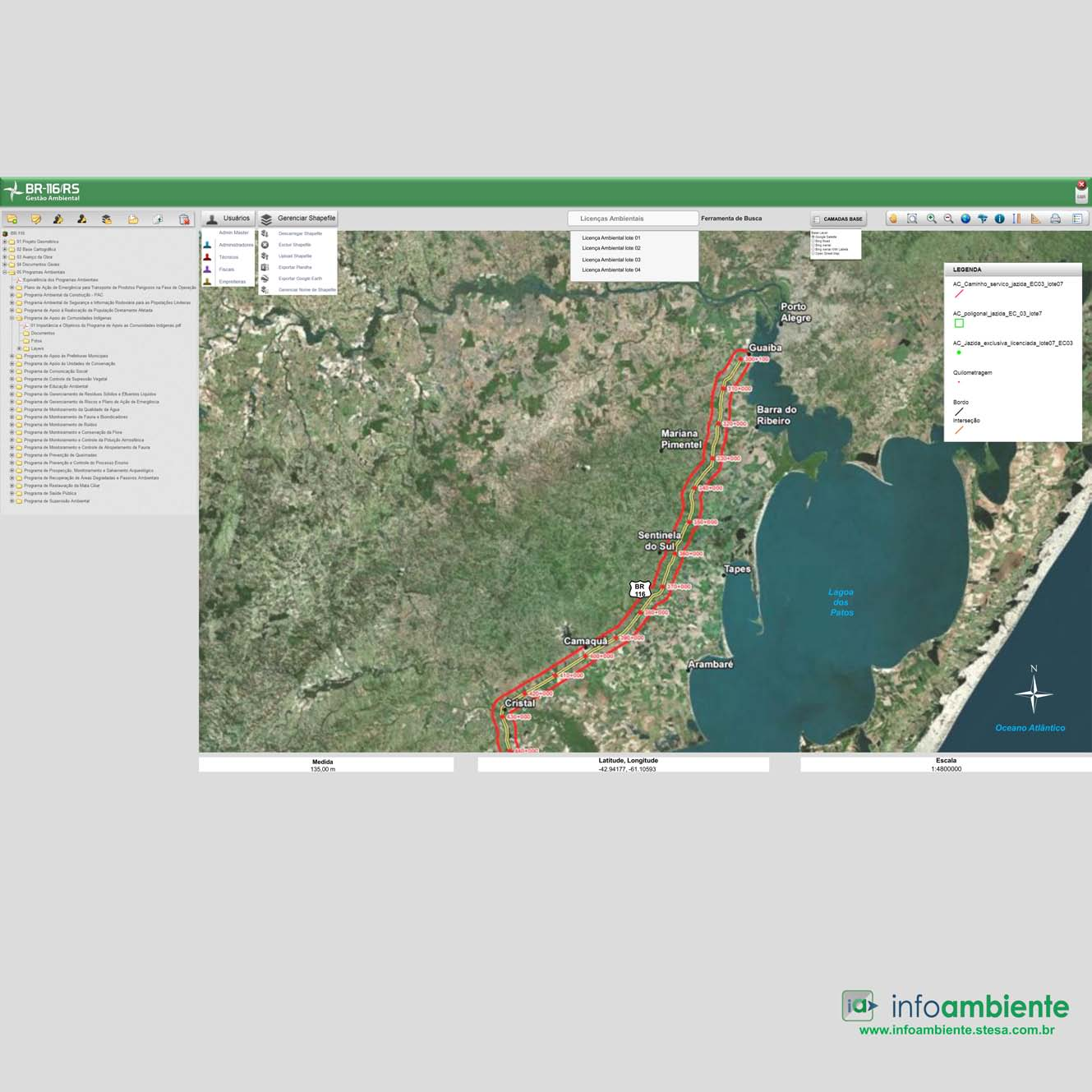 MAPA ÍNDICE Gerenciamento de camadas p.14 Ferramenta de Busca p. 14 Camadas Base p. 14 15 Barra de Ferramenta p. 10 13 Login p.