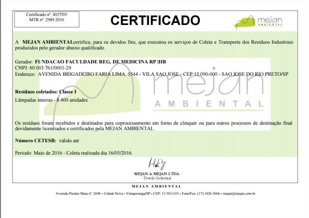 C.4) Descarte das lâmpadas substituídas.