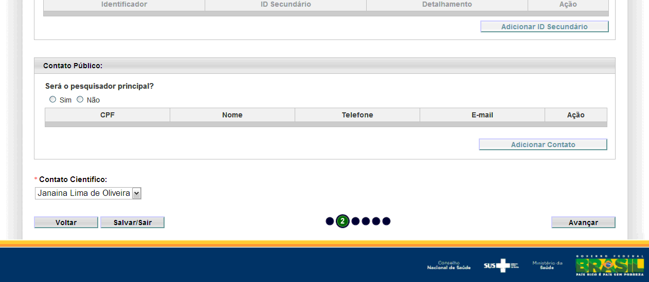 Nova Submissão - 2. Área de Estudo (2/2) Você que não é da área da Saúde deve estar se perguntando: O que é esse tal de Acrônimo?