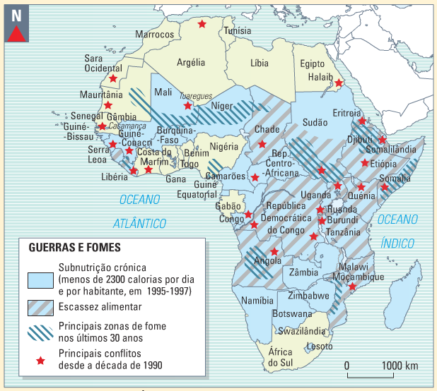 1. A África subsariana A degradação das condições de