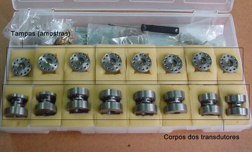 do sinal são distintos. Já nos paramétricos o campo AC modulado é gerado por uma fonte de potência externa e os processos de transdução e amplificação estão combinados (BLAIR, 1991).