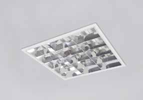 de enastrar 131 reessed empotrables enastrés 96 mm a b d 7.5 mm adaard - e60 pt refletor espeular em alumínio brilhante (passo 60). en mirrorbrite ribbed ross-blades aluminium louvre (pith 60).