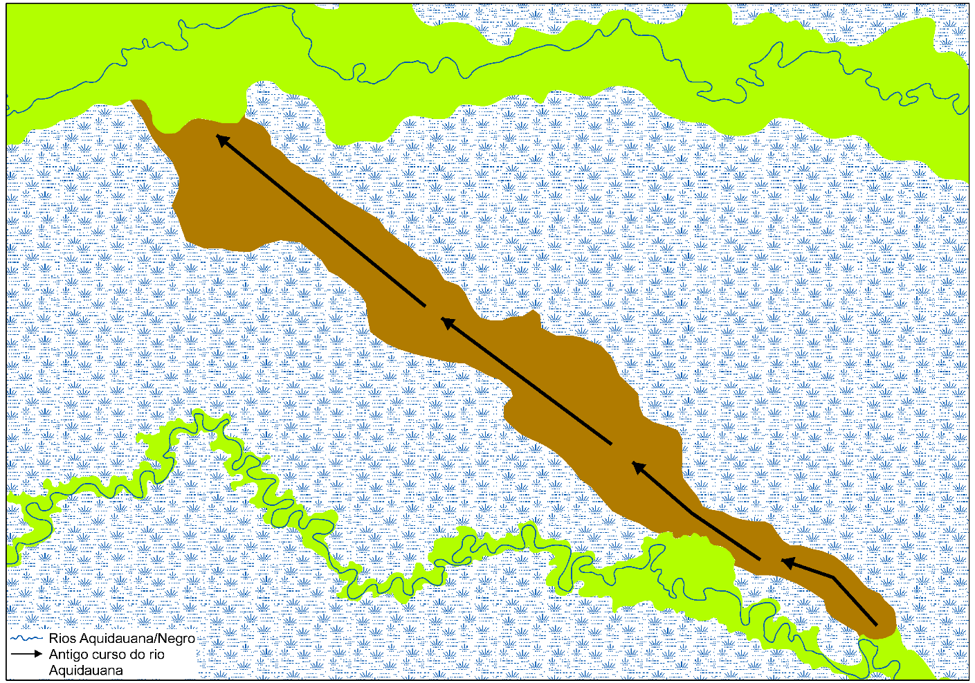 376 Figura 10. Antigo curso do rio Aquidauana. Fonte: GREGÓRIO, E.C., (2015).