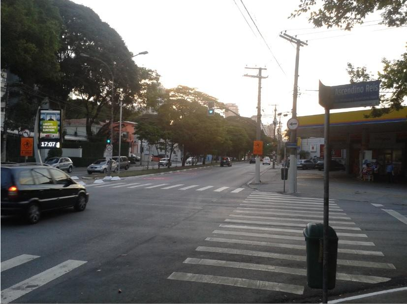 Foto 6: Travessia de Pedestres (cruzamento da Avenida Indianópolis com Alameda dos