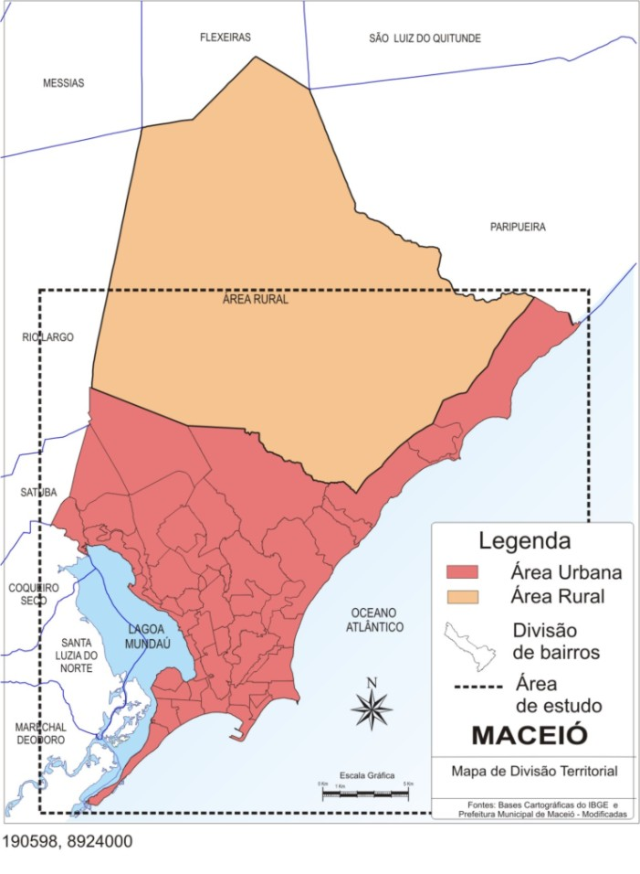 3 Figura 1: Cidade de Maeió ivisão territorial Para efeito da pesquisa adotou-se omo unidade territorial o Setor Censitário, que orresponde à menor unidade de oleta do Censo emográfio.