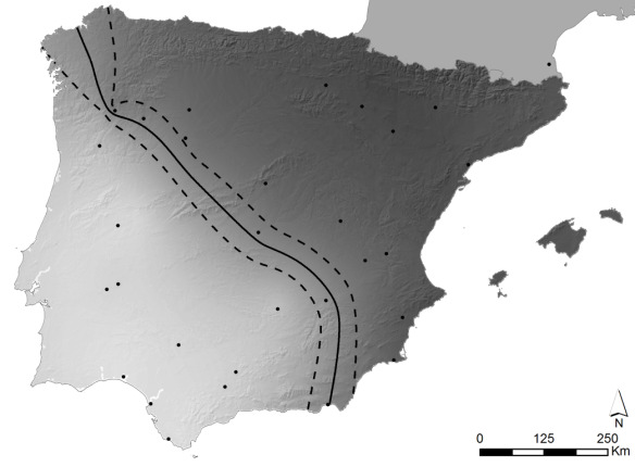 Divergence with gene flow 10 autosomal loci:. 5 telomeric.